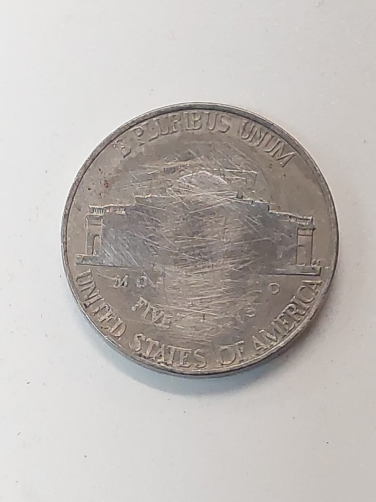 Jefferson Nickel Partial Blank Planchet error coin