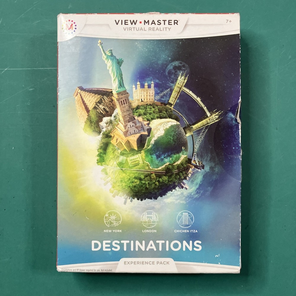 View Master Virtual Reality Experience Destinations (3) & Batman Sets. VERY GOOD