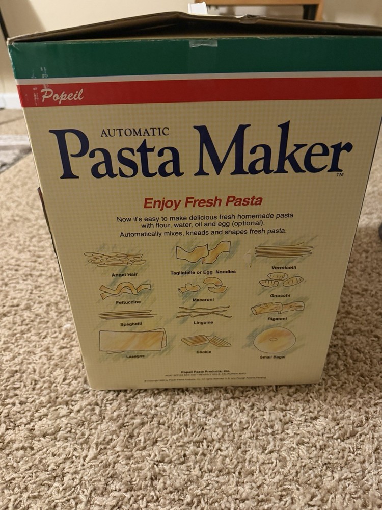 Popeil Automatic Pasta Maker Machine Ronco As Seen On TV