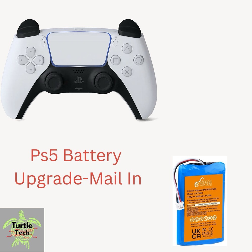PS5 Controller Battery Upgrade / Replacement Mail-In Service-Fast repair