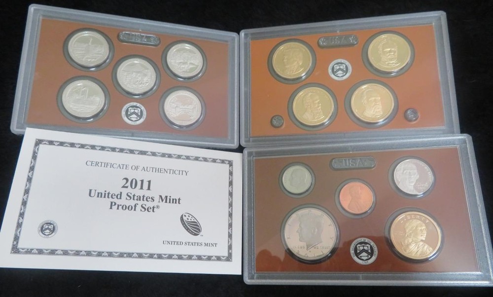 2011 Proof Set *14 Coins with Box and COA