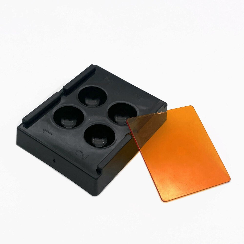 4 Holes Dental High Quality Patch Denture Veneer Storage Box Teeth Patch Shading