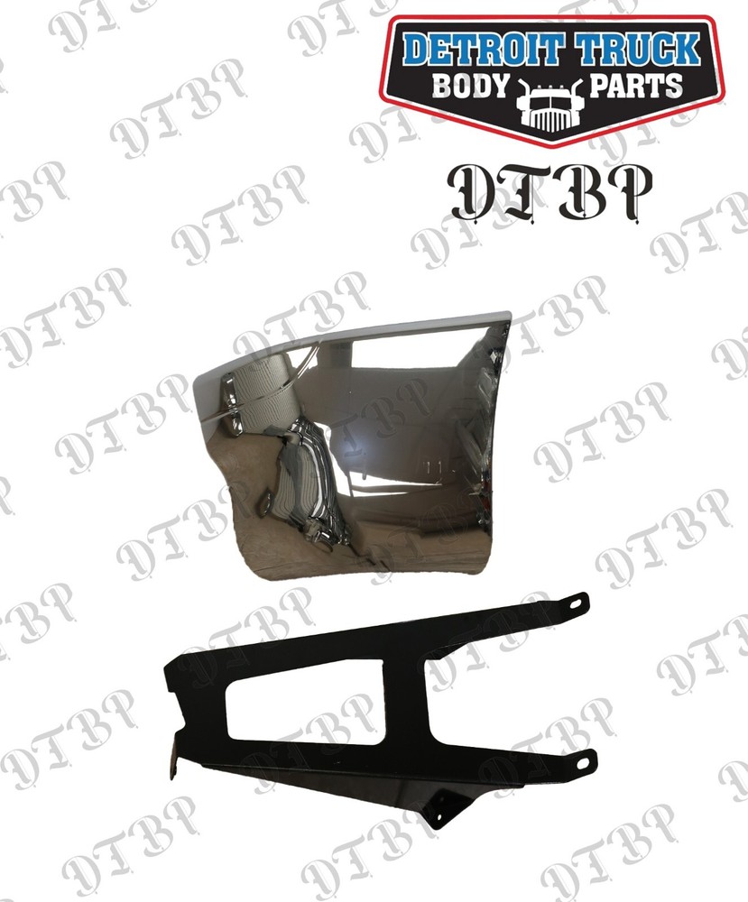 For Freightliner Columbia Side Bumper W/ Bracket Chrome Left Driver Side