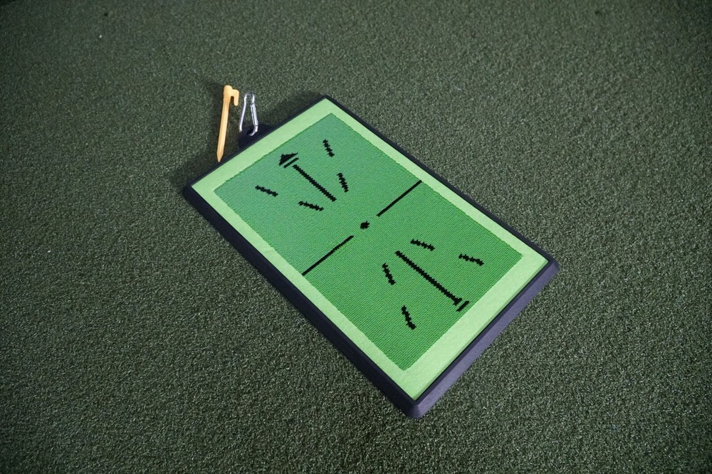 Golf Swing Path Mat – Instant Feedback Trainer for Impact & Alignment