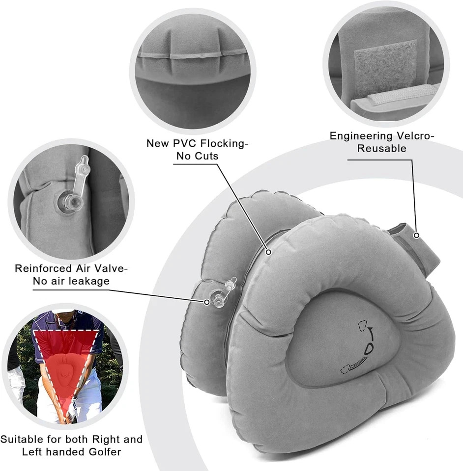 Golf Swing Training Aids, Inflatable Triangle Teacher Fit, Posture Correction...