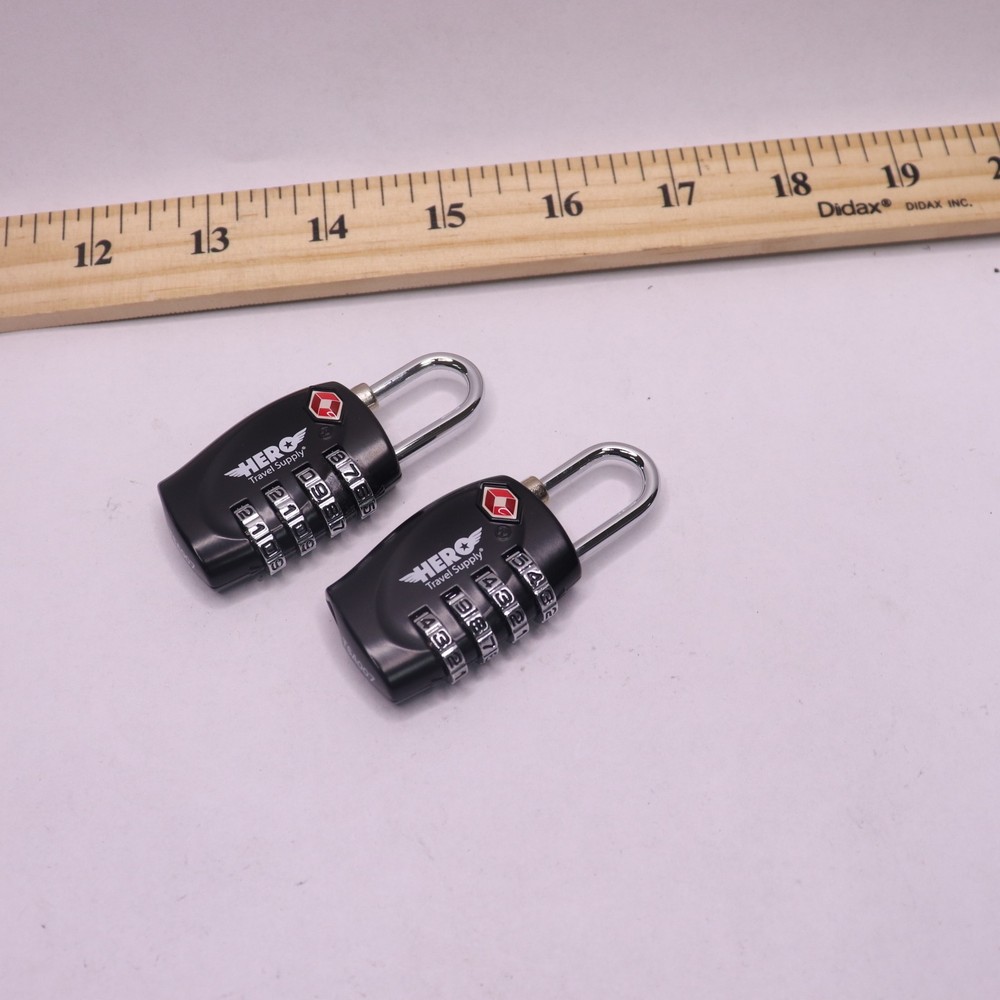(2-Pk) Hero 4 Digit Combination Padlock