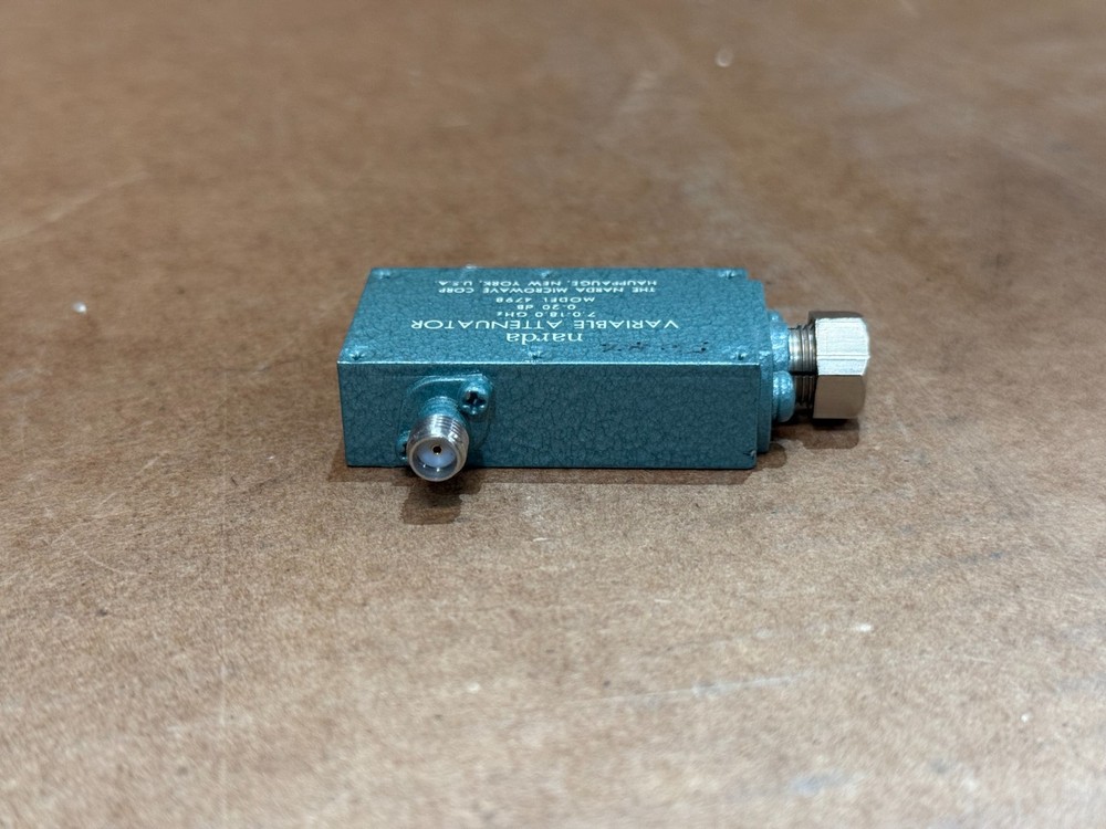 Narda Model 4798 Variable Attenuator 7-18GHz 20dB