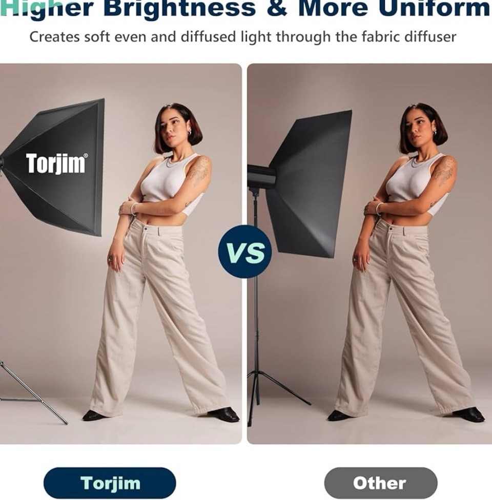 2 Torjim Softbox Photography Lighting Kit