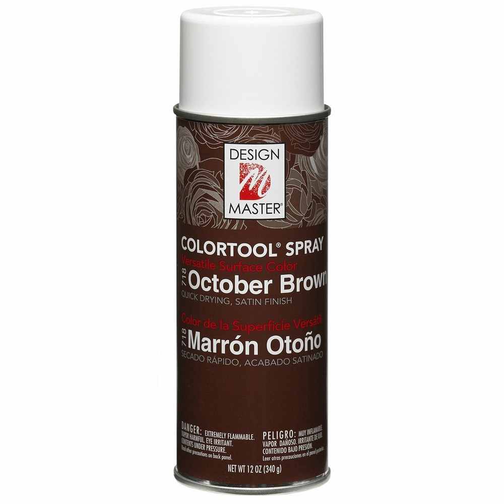Design Master Colortool Spray Paint, 12-Ounce, 718 October Brown