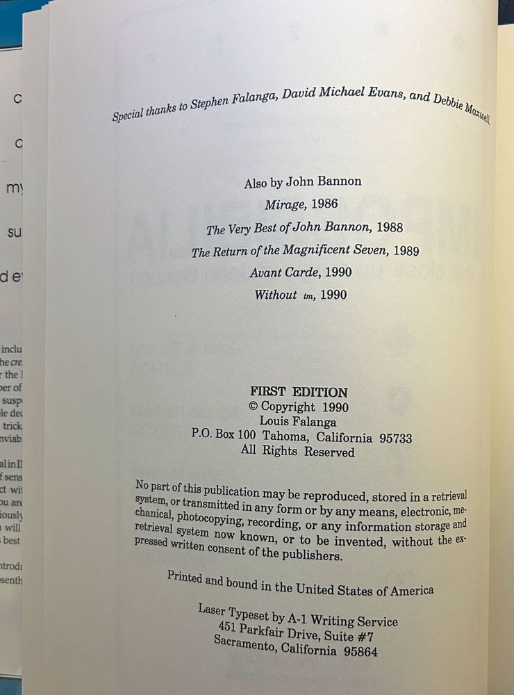 John Bannon Impossibilia
