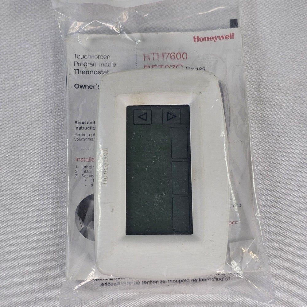Honeywell RTH7600 RET97C Touchscreen Programmable Thermostat White Digital