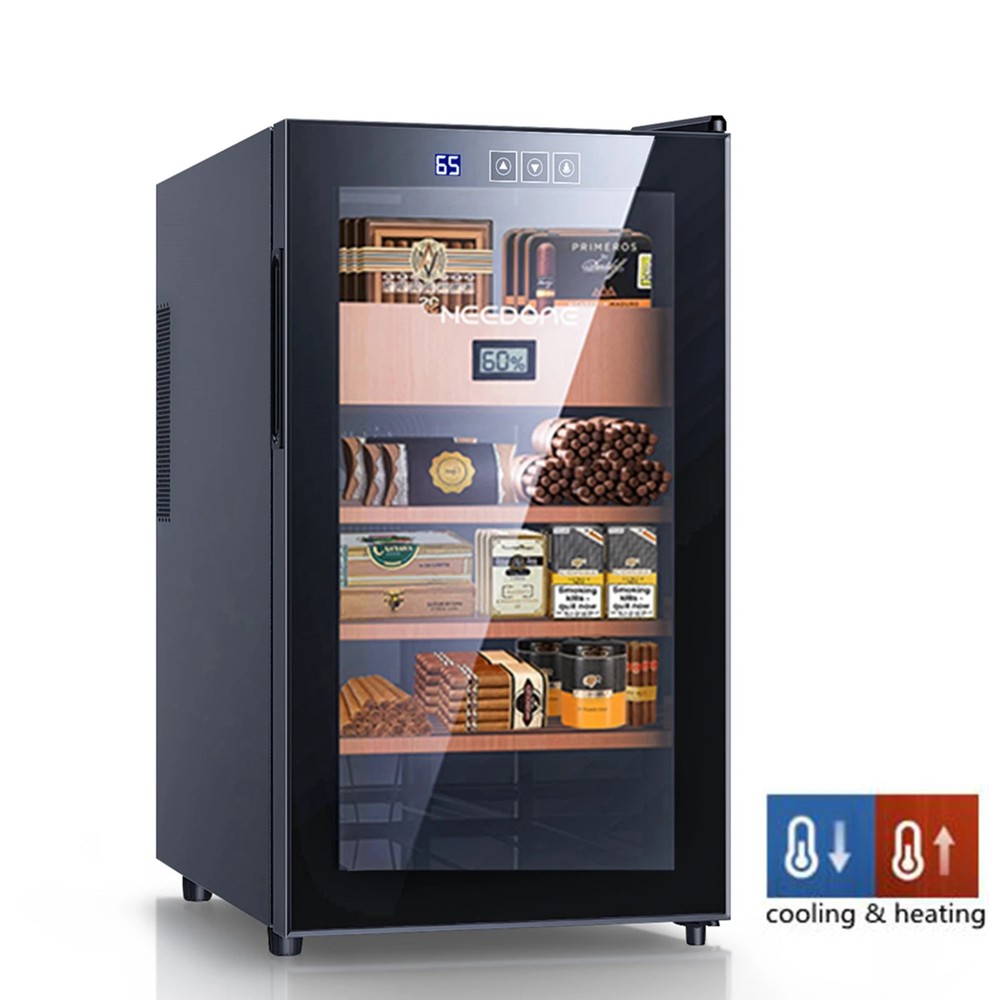 48L Cigar Humidor with Heating& Cooling Temperature Control System Thermostatic