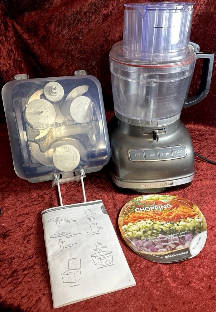 KitchenAid 13 Cup Food Processor With Original Attachments Tested And Sharp!!!!