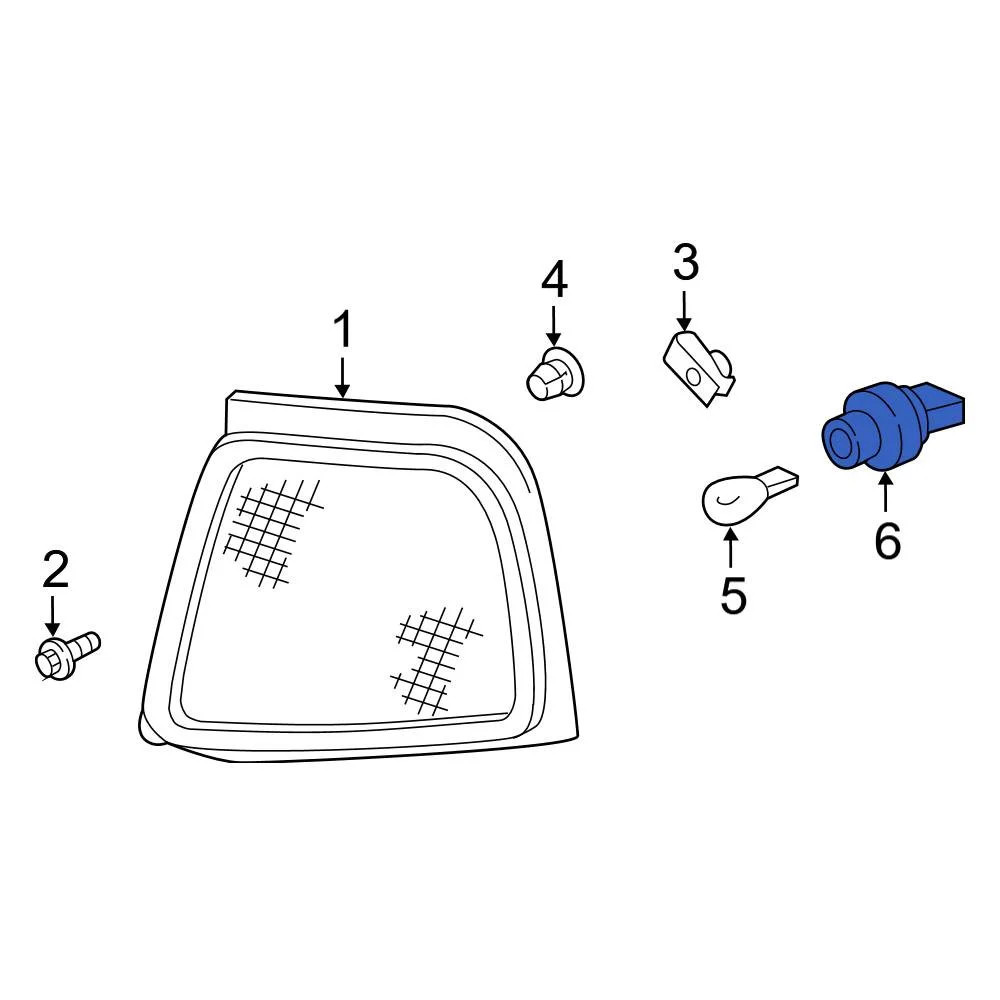 Ford AL8Z13411C Rear Back Up Light Socket