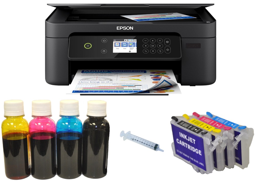 5in1 Combo Sublimation Heat Press Wireles Epson Printer Tshirts Mug Bundle