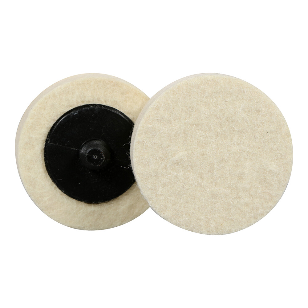 50 Pack - 2" BHA Polish Plus Quick Change Felt Buffing Discs Roloc Type R