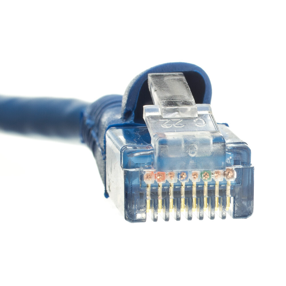 Snagless Shieled 7 Foot Cat5e Blue Network Ethernet Patch Cable