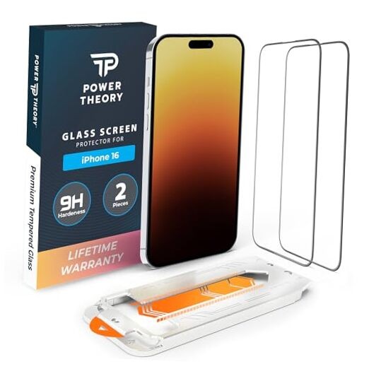 compatible with iPhone 16 Screen Protector iPhone 16 [2-Pack] Transparent