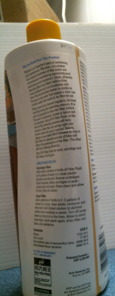 HTH Winterizing Pool Closing Filter Flush 1 Quart (66508) FS