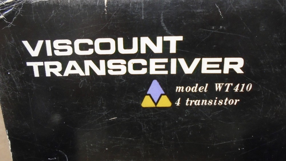 Viscount Transceiver Model WT410 4 Transistor Walkie Talkie