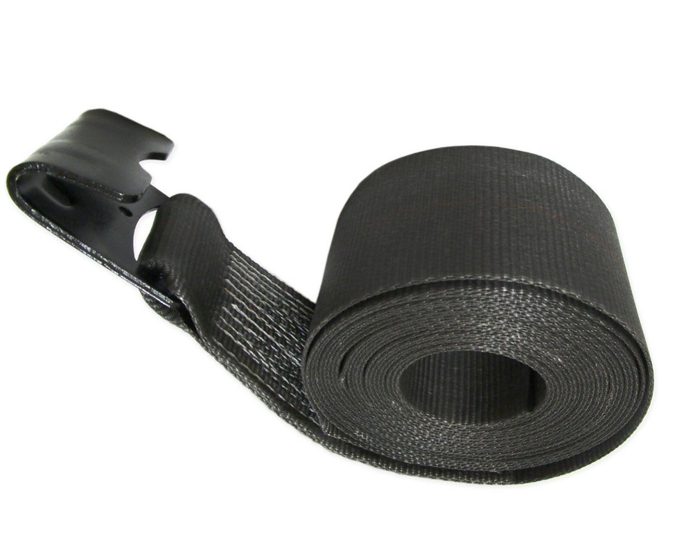 USA 4" X 50' Winch Replacement Strap Flat Hook Cargo Control Flatbed Extra Long
