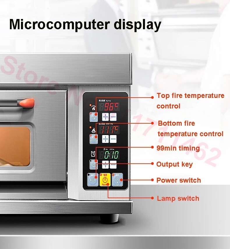 Commercial Large-Capacity Single Layer Oven Cake Pizza Bread Baking Machine