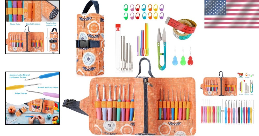 Ergonomic Crochet Set for Comfortable Crocheting