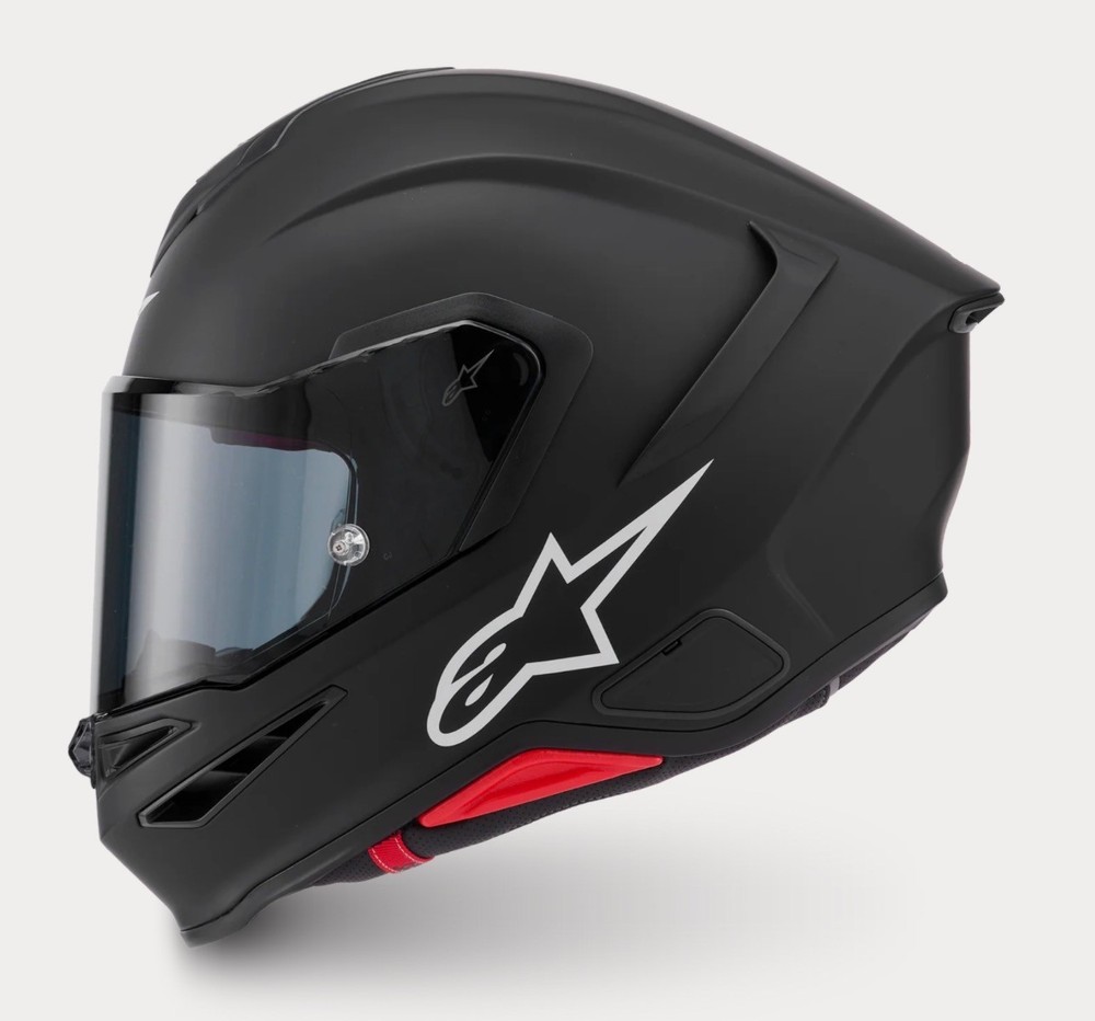 Alpinestars SR7 Solid Matte Black Solid Helmet, CE-Certified Medium