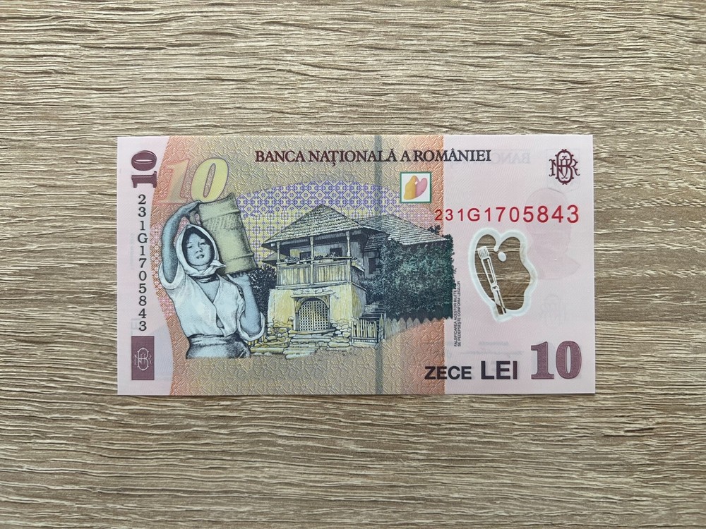 10 Lei 2018(2023), Romania Polymer note, UNC