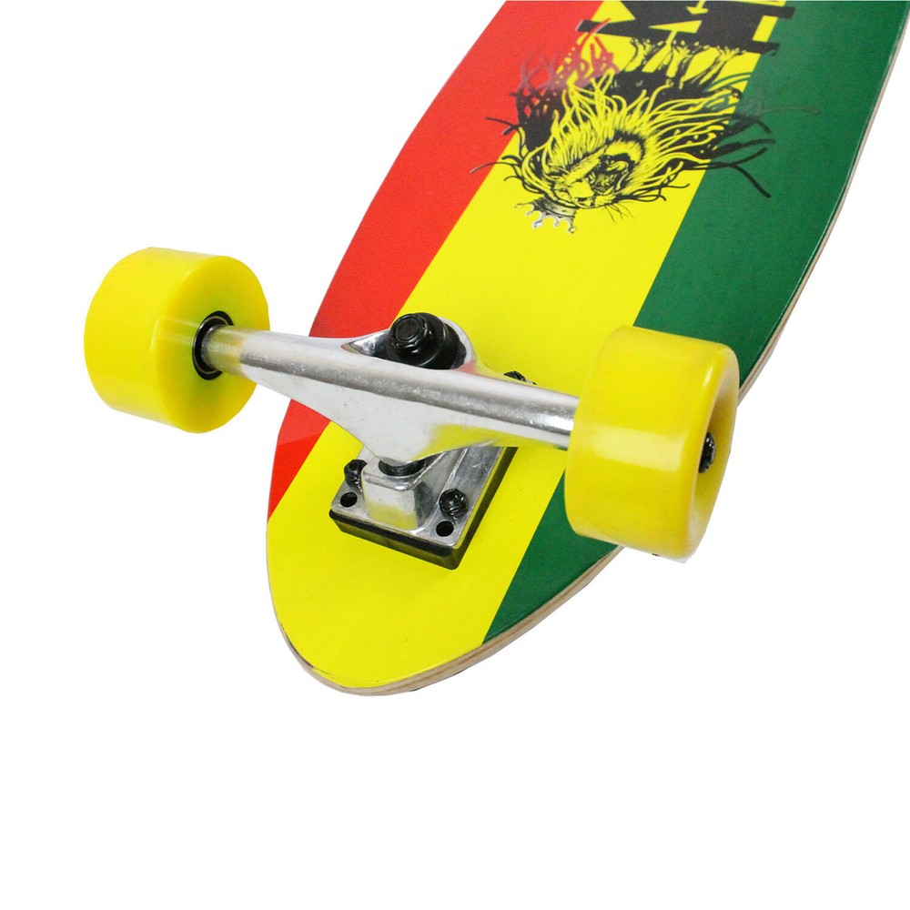 Krown Longboard Complete Pintail Rasta 9" x 43"