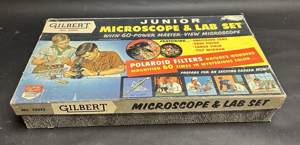 Gilbert Junior Microscope And Lab Set No. 13013