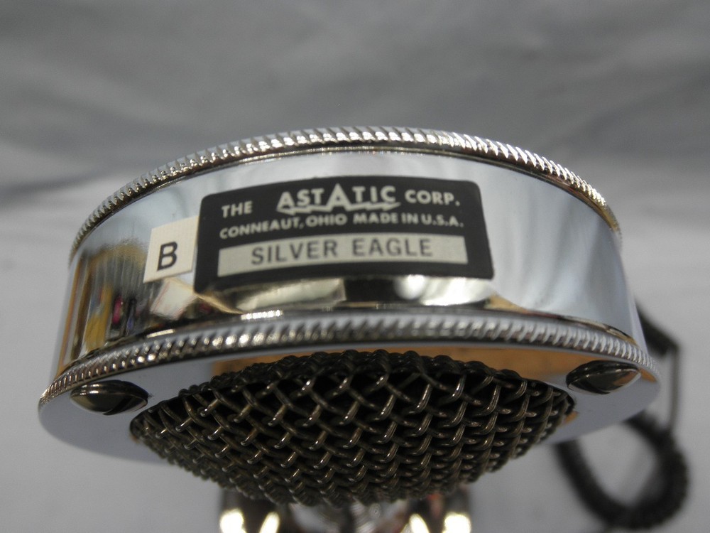 Exceptional Astatic Silver Eagle D-104 Microphone Amplifier & 4-Pin Plug TestedB