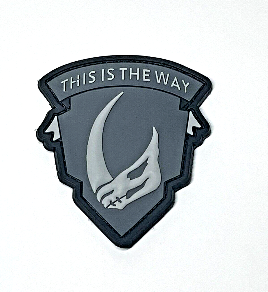 Mandalorian Mudhorn Patch PVC Bounty Hunter Tactical Star Wars Patch Hook Loop