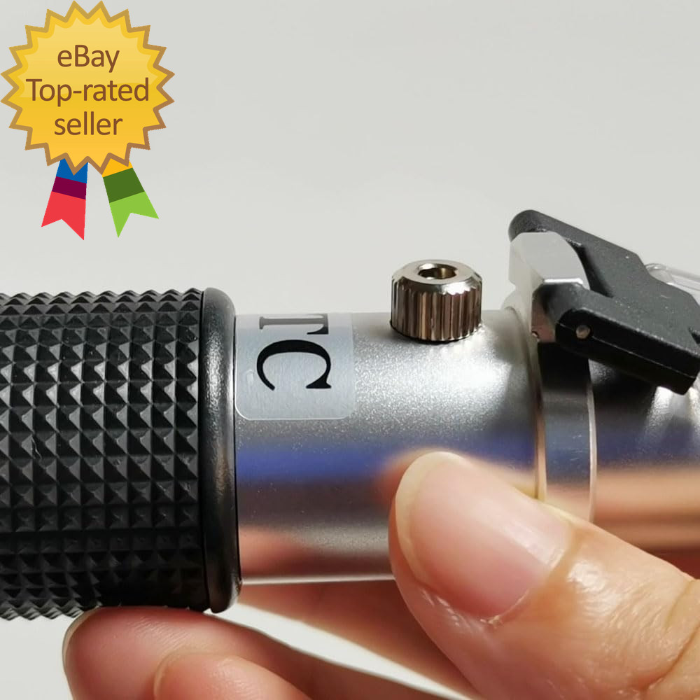 Brix Refractometer with ATC Dual Scale - Specific Gravity & Brix Hydrometer