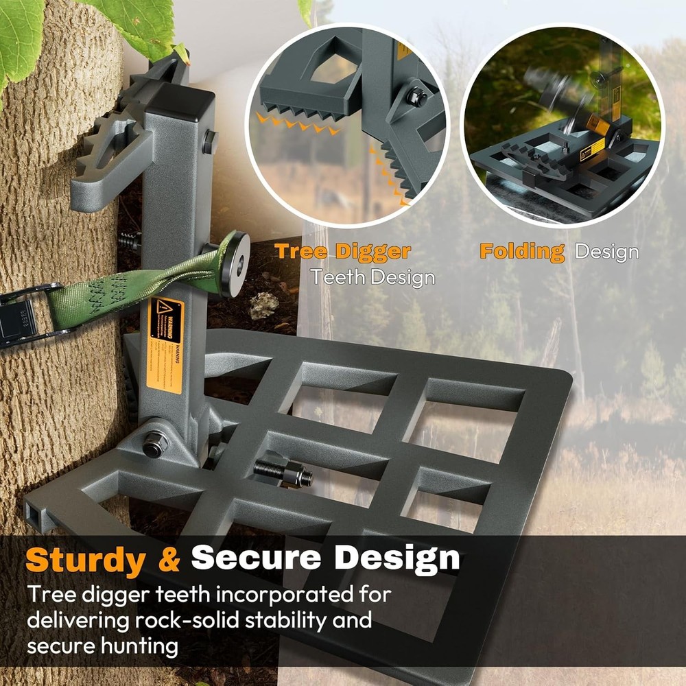 Saddle Hunting Platform, Aluminum Adjustable Tree Saddle Platform, Saddle Hun...