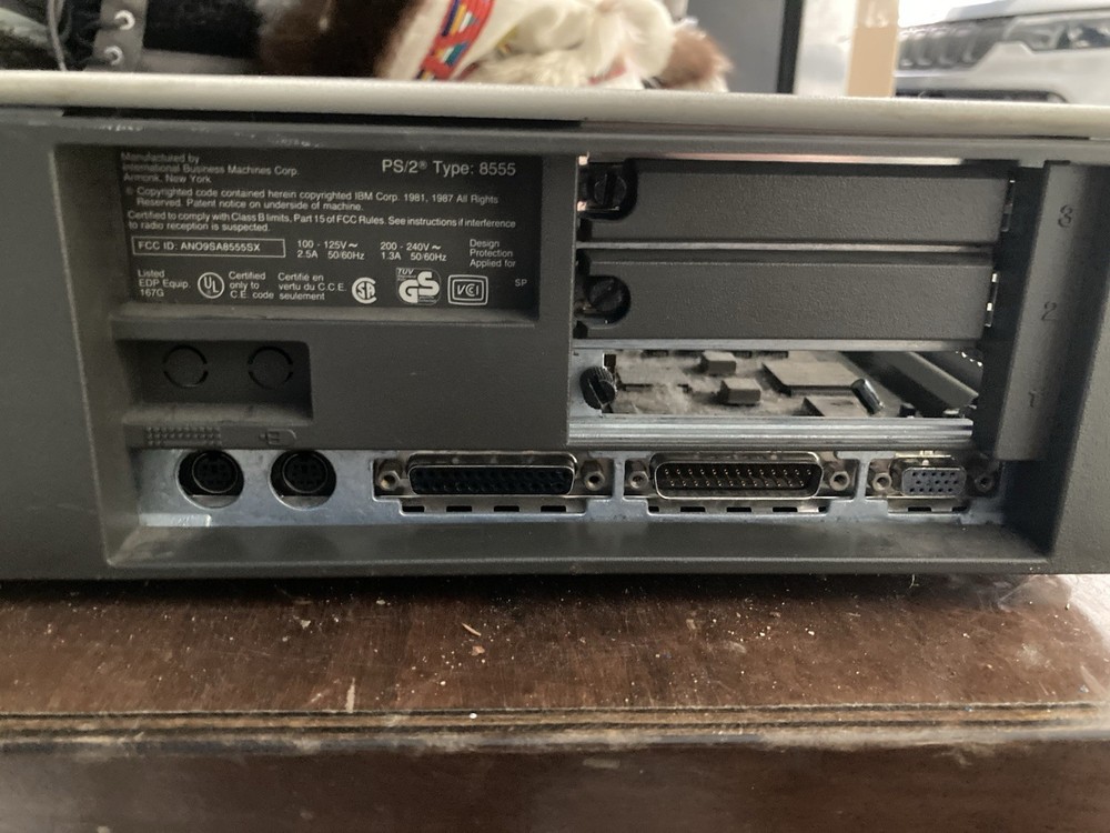 Vintage IBM PS/2 55 SX Computer Powers On