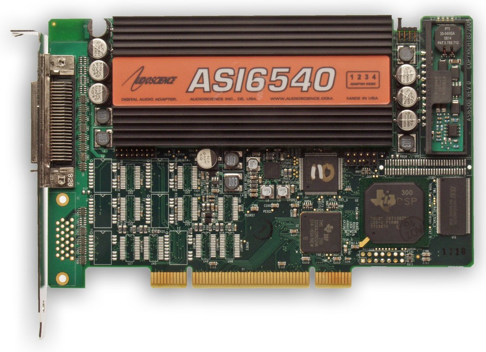 AudioScience ASI6540 Broadcast Balanced Analog XLR Multichannel MRX TSX Audio