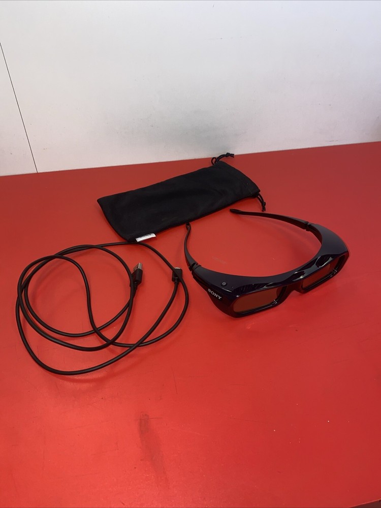 Sony TDG-BR250 Active 3D Glasses Includes Storage Pouch & Charging Cable