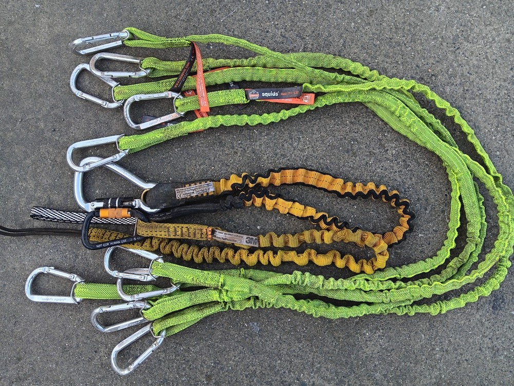 5x Lot Ergodyne Squids Tool Tether 1X 3m Tether (15lbs) 1X Python Saftey Tether