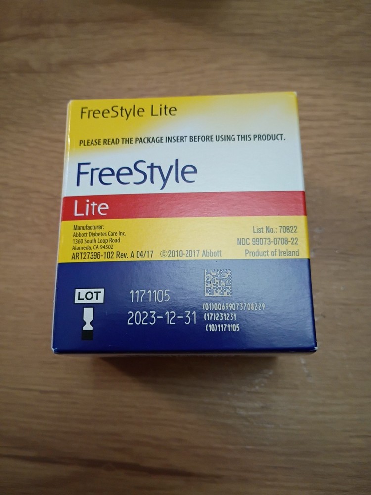 Freestyle Lite Test Strips 50 Ct Exp 12/2023