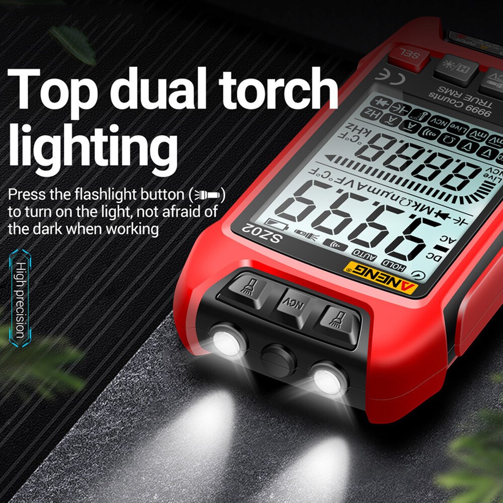 ANENG SZ02 Digital Multimeter Voltmeter Ammeter Resistance Transistor Meter Tool