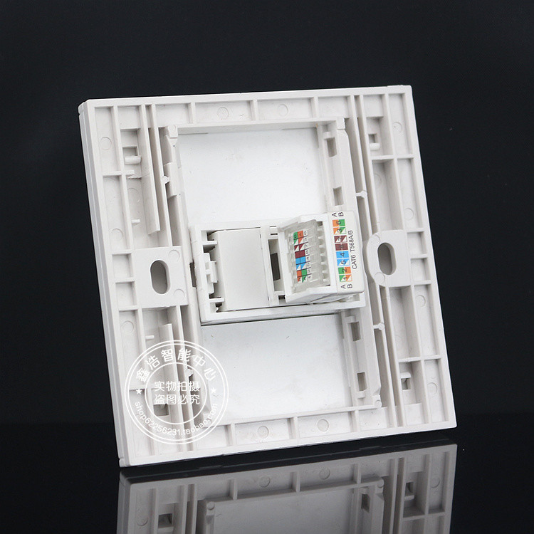 Wall Face Plate One Port Socket Network Ethernet LAN CAT6 Panel Faceplat RJ45
