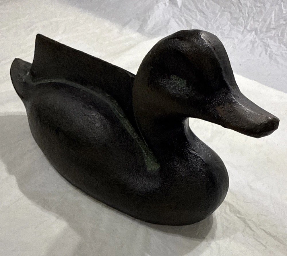 CAST IRON DUCK DECOY BOOT SCRAPER DOORSTOP Heavy
