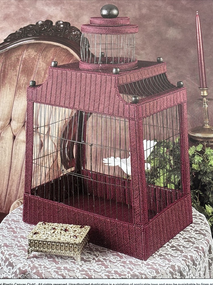 Decorative Birdcage Annie's Attic Plastic Canvas Pattern Page