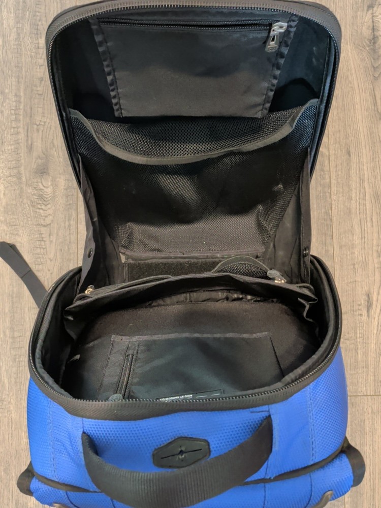 Axio By Harodesign Blue Hardshell Motorcycle / Bike Protective Backpack