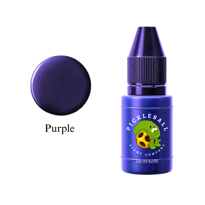 Permanent Self Inking Pickleball Ball Stamp - Rectangle