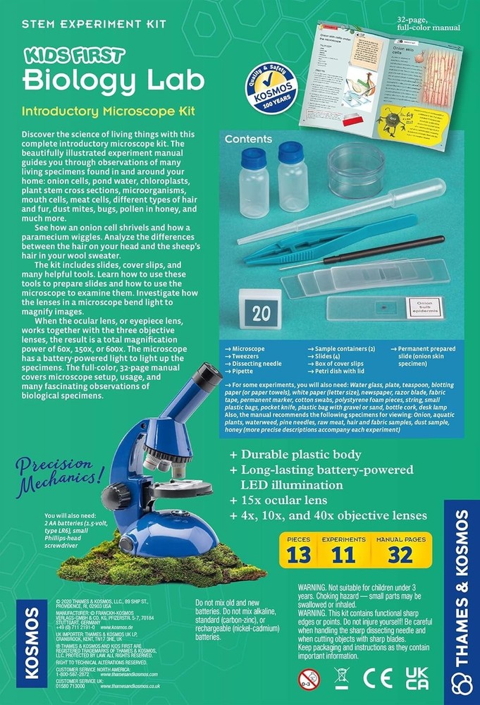 Kids First Biology Lab- Introductory Microscope Kit