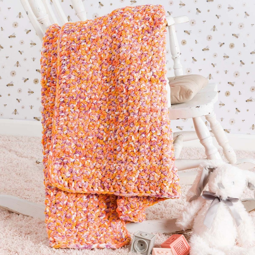 Bernat® Sunset Bubbles Blanket Crochet Kit