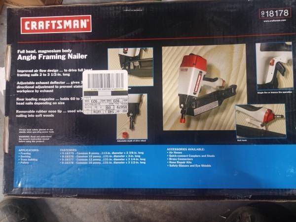 2 3/4 Angle Framing Nailer - Craftsman