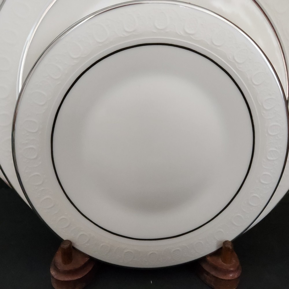 Moon Glow by Franciscan 5 Pc. Place Setting. Platinum Trim.
